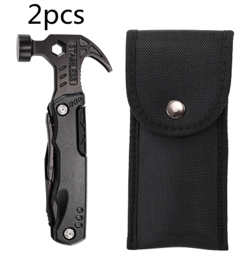 Outdoor Carry - On Multifunctional Stainless Steel Folding Pliers Hammer Tool Hammer - Avero