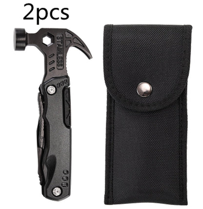 Outdoor Carry - On Multifunctional Stainless Steel Folding Pliers Hammer Tool Hammer - Avero