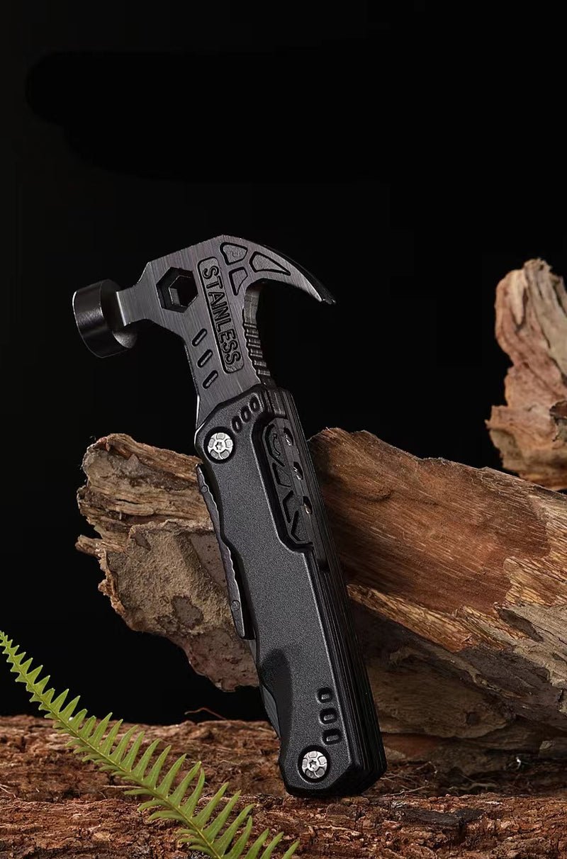 Outdoor Carry - On Multifunctional Stainless Steel Folding Pliers Hammer Tool Hammer - Avero