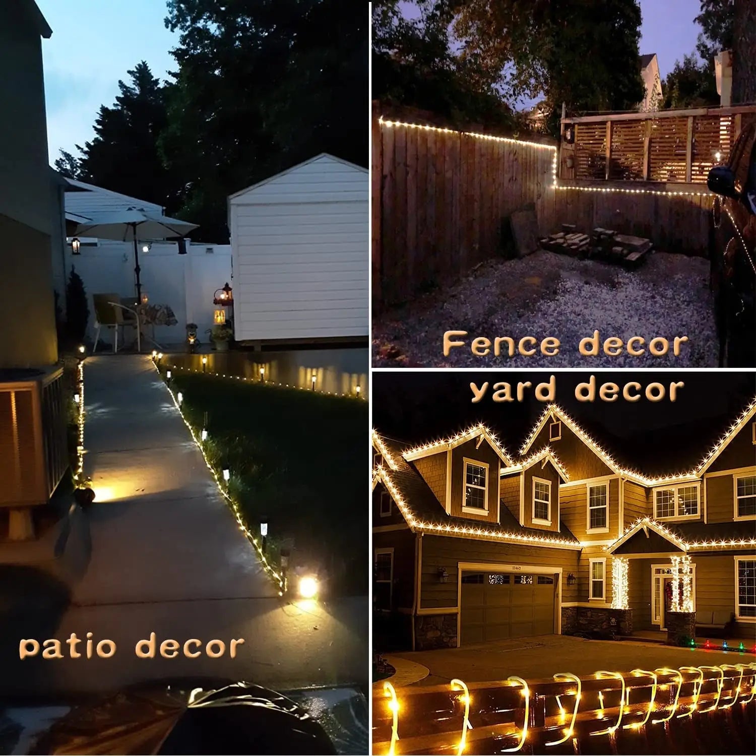 Outdoor Solar Tube Rope Led Light Garden Christmas Decoration Fairy String Light 32M/22M/12M/7M Outdoor Wedding Party Led Lamp - Avero