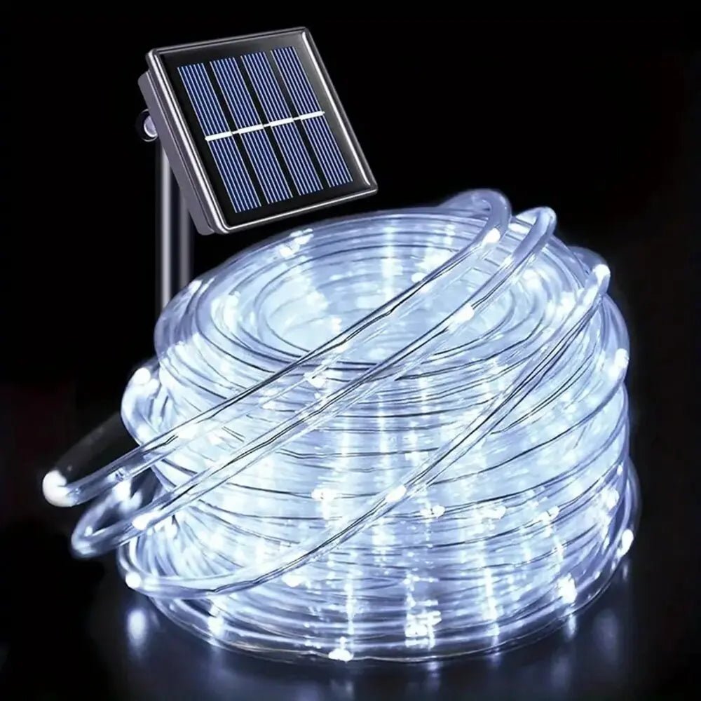 Outdoor Solar Tube Rope Led Light Garden Christmas Decoration Fairy String Light 32M/22M/12M/7M Outdoor Wedding Party Led Lamp - Avero