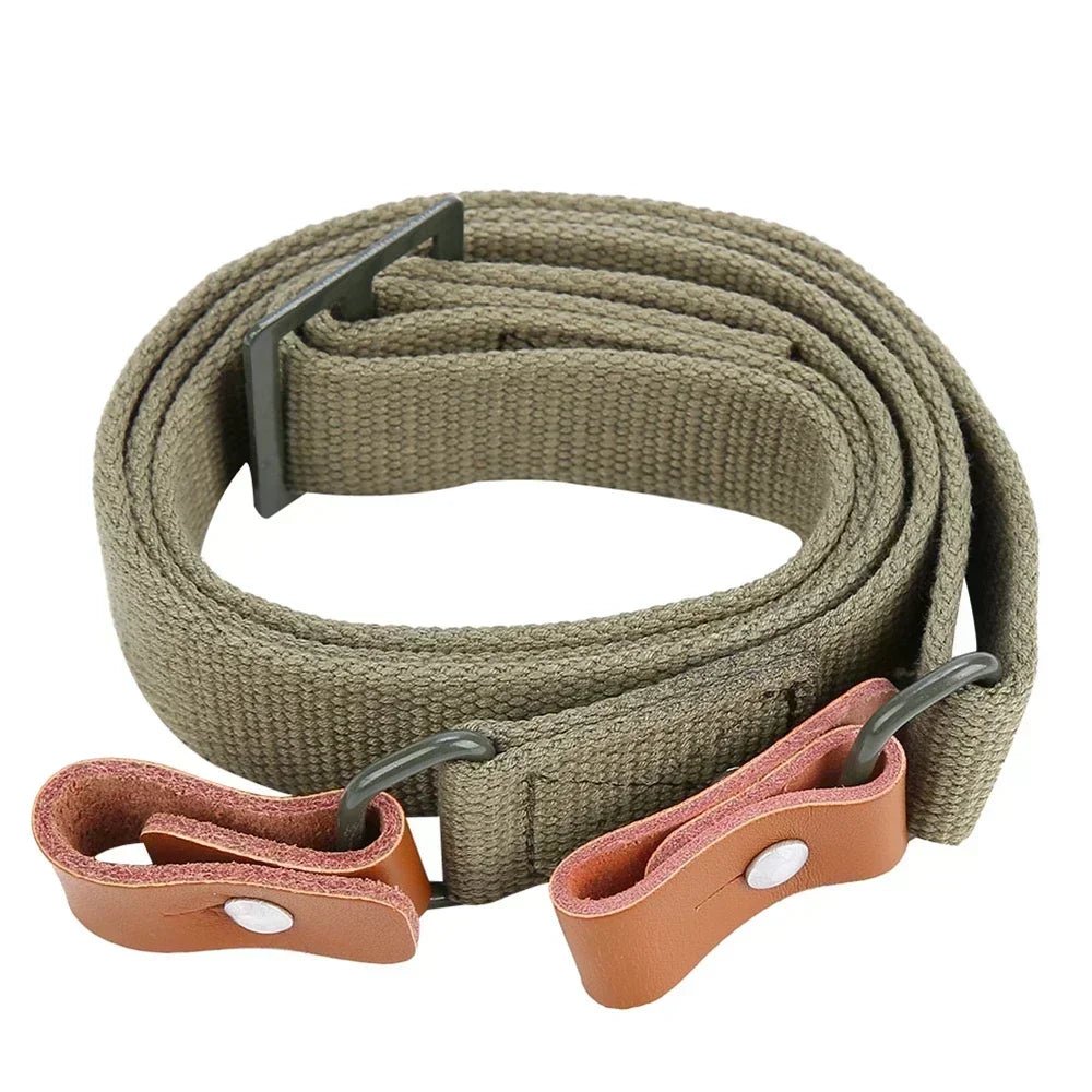 Outdoor Survival Belt Original Gun Sling Airsoft Hunting Shooting Adjustable Leather Two Point AK Rifle Strap Hunt Accessories - Avero