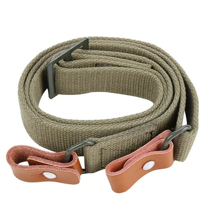 Outdoor Survival Belt Original Gun Sling Airsoft Hunting Shooting Adjustable Leather Two Point AK Rifle Strap Hunt Accessories - Avero