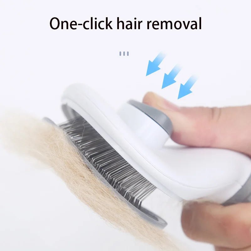 Pet Dog Hair Brush Cat Comb Grooming And Care Cat Brush Stainless Steel Comb For Long Hair Dogs Cleaning Pets Dogs Accessories - Avero