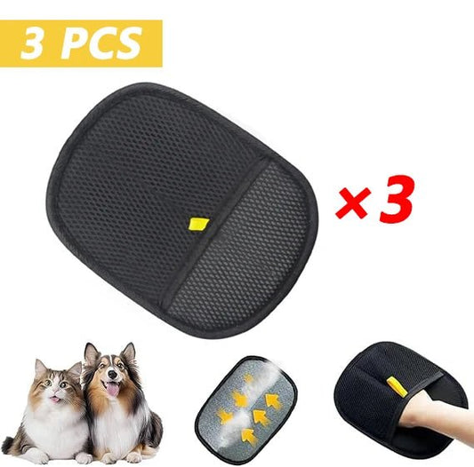 Pet Hair Removal Tool Reusable Static Removal Gloves, Double - Sided Grooming Gloves for Pets, Removes Pet Fur Hair for Carpets - Avero