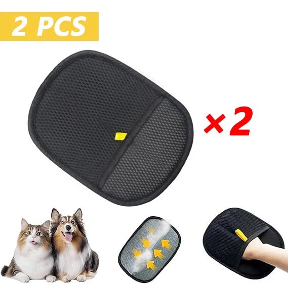 Pet Hair Removal Tool Reusable Static Removal Gloves, Double - Sided Grooming Gloves for Pets, Removes Pet Fur Hair for Carpets - Avero
