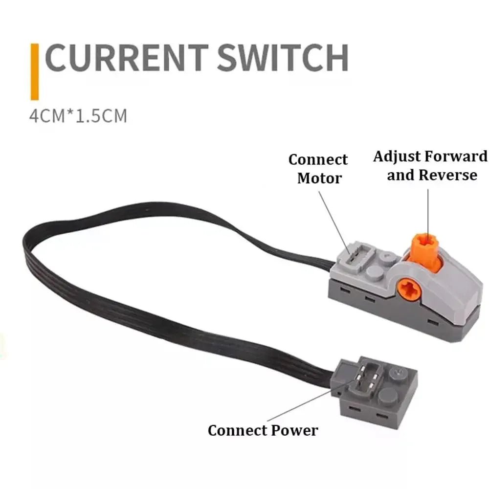 PF 8869 Polarity Control Switch - MOC Power Functions Reversing Switch Compatible for 8870 LED Lights Motors - Avero