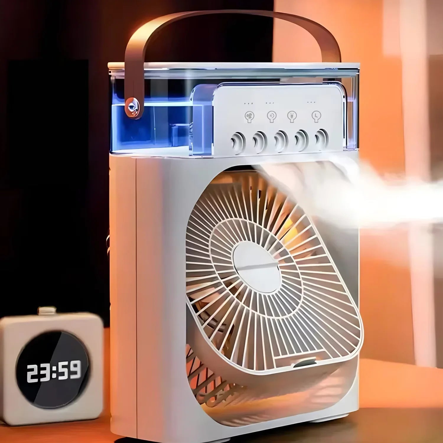 Portable 3 In 1 Fan AIr Conditioner Household Small Air Cooler LED Night Lights Humidifier Air Adjustment Home Fans Dropshipping - Avero