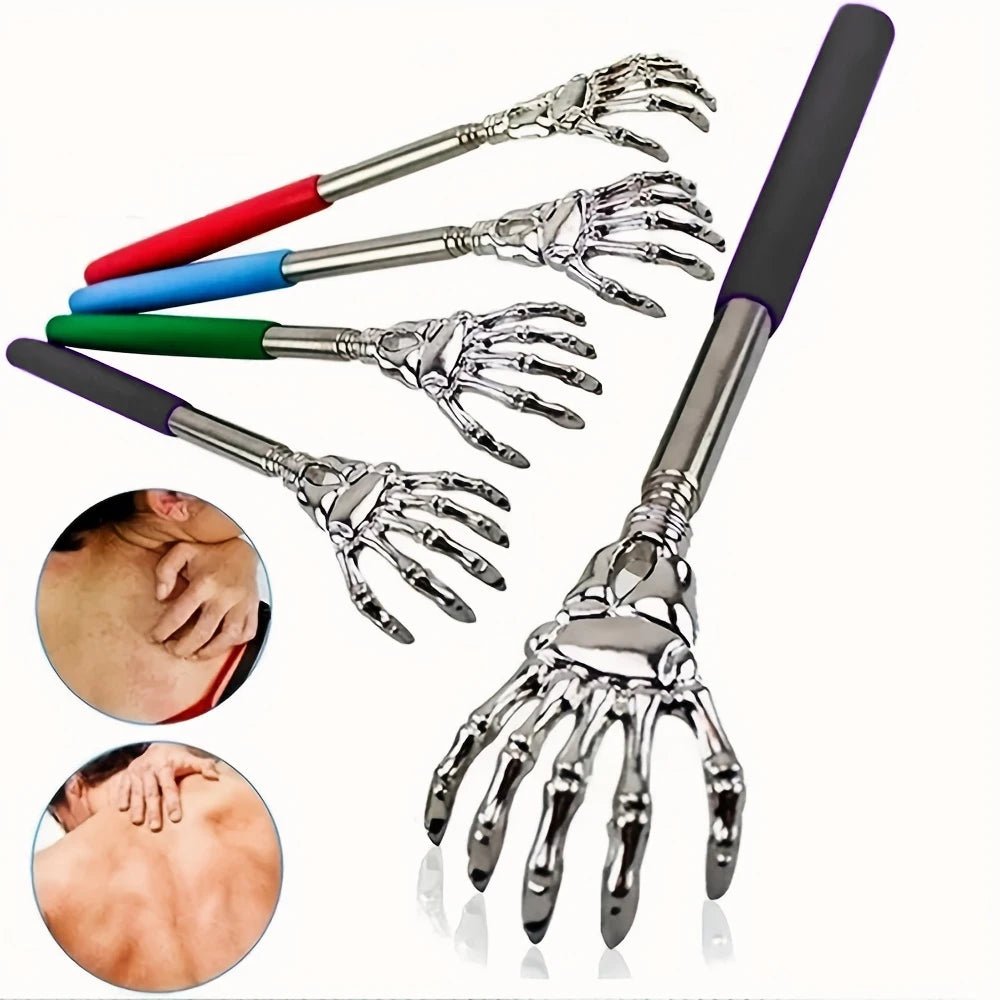 Portable Extendable Back Scratcher Stainless Steel Telescoping Back Scratcher for Both Human and Pets Extendable Back Massager - Avero