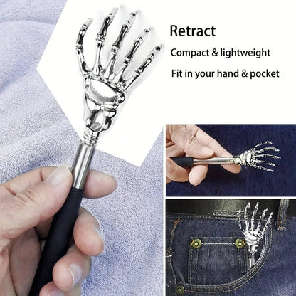 Portable Extendable Back Scratcher Stainless Steel Telescoping Back Scratcher for Both Human and Pets Extendable Back Massager - Avero