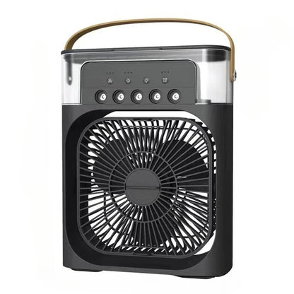 Portable Humidifier Fan Air Conditioners USB Electric Fan LED Night Light Water Mist Fun 3 In 1 Air Cooler Humidifie For Home - Avero