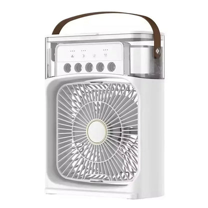 Portable Humidifier Fan Air Conditioners USB Electric Fan LED Night Light Water Mist Fun 3 In 1 Air Cooler Humidifie For Home - Avero