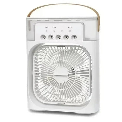 Portable Humidifier Fan Air Conditioners USB Electric Fan LED Night Light Water Mist Fun 3 In 1 Air Cooler Humidifie For Home - Avero