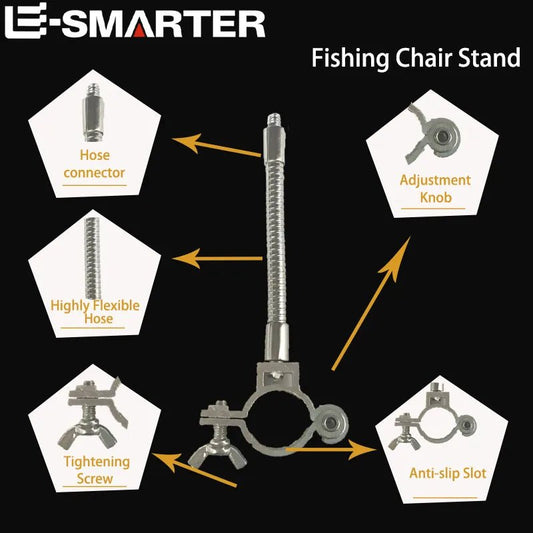 Portable Lantern Stand Outdoor Night Fishing Light Bracket Camping Lamp Tripod/Ground - Mounted/Fishing Box/Chair Gear Accessories - Avero
