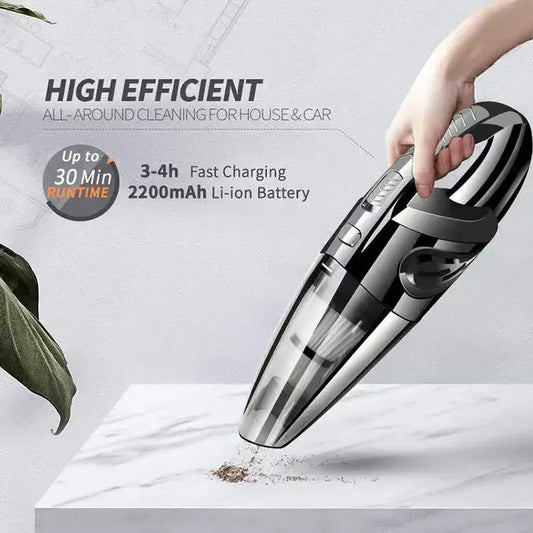 Portable Wireless Vacuum Cleaner Powerful Suction Rechargeable Handheld Vacuum Cleaner Quick Charge for Car Home Pet Hair - Avero