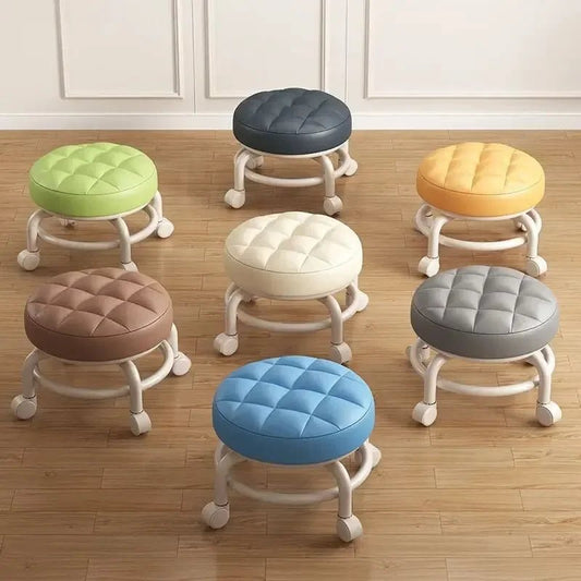 Premium Rolling Child Stool – Multi - Functional Shoe Changing Seat With Universal Wheels. Space - Saving & Stylish - Avero