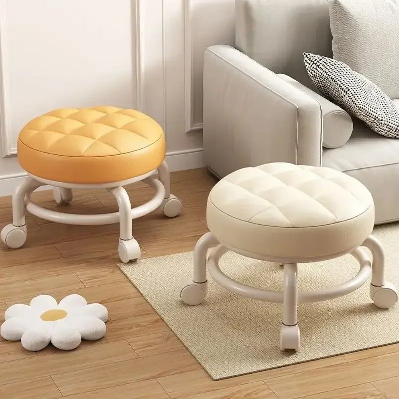 Premium Rolling Child Stool – Multi - Functional Shoe Changing Seat With Universal Wheels. Space - Saving & Stylish - Avero
