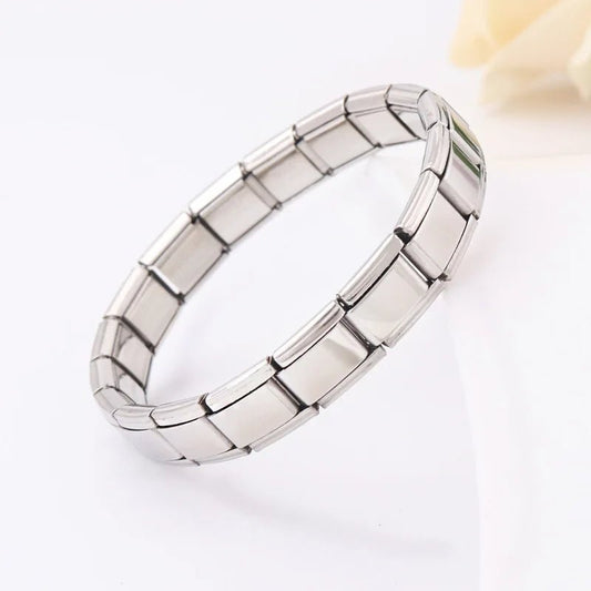 Product Name: Moonstone Stainless Steel Carving Bracelet Material: Stainless steel Size: 17.5 centimeters long Color: Steel - Avero