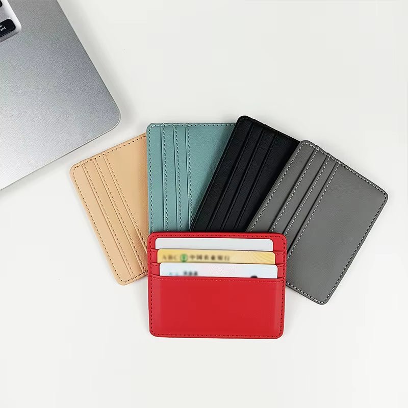 PU Leather ID Card Case - Slim Multi - Slot Holder for Bank/Credit Cards - Avero
