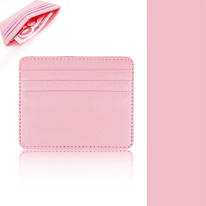 PU Leather ID Card Case - Slim Multi - Slot Holder for Bank/Credit Cards - Avero