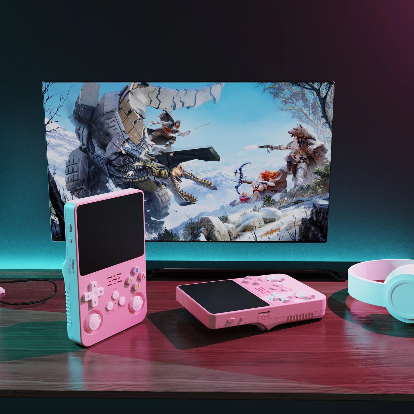 R36S Retro Handheld Video Game Console Linux System 3.5 - inch IPS Screen Mini Portable Handheld Video Player 64GB 15000 Games - Avero