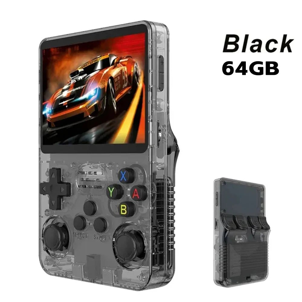 R36S Retro Handheld Video Game Console Linux System 3.5 - inch IPS Screen Mini Portable Handheld Video Player 64GB 15000 Games - Avero