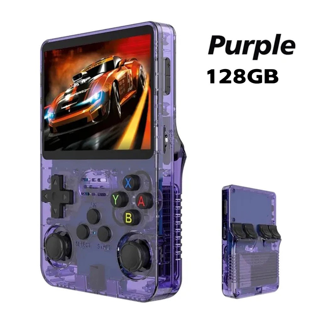 R36S Retro Handheld Video Game Console Linux System 3.5 - inch IPS Screen Mini Portable Handheld Video Player 64GB 15000 Games - Avero