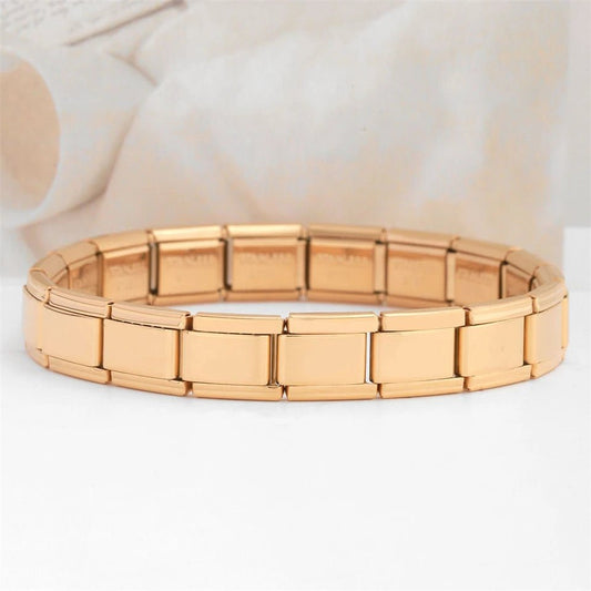 RAKOL Classic Stainless Steel Pendant Italian Chain Link Men Women Suitable For 9mm Bracelet Making DIY Steel Module Tools - Avero