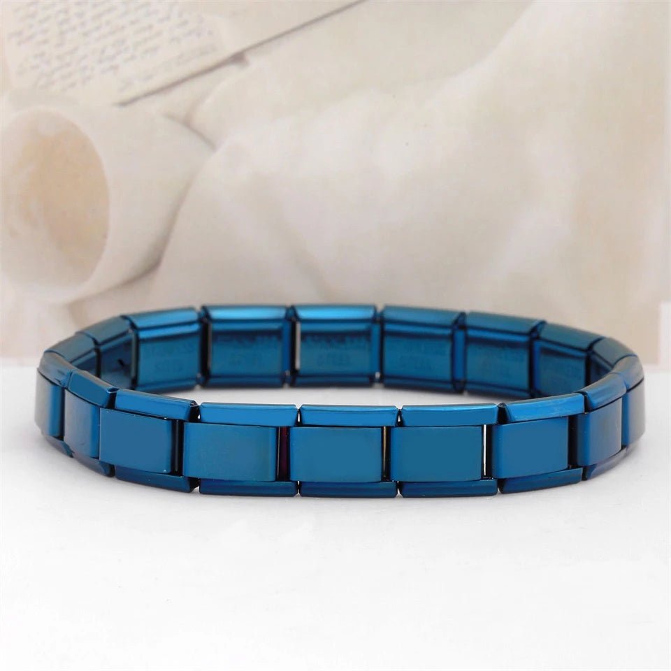 RAKOL Classic Stainless Steel Pendant Italian Chain Link Men Women Suitable For 9mm Bracelet Making DIY Steel Module Tools - Avero