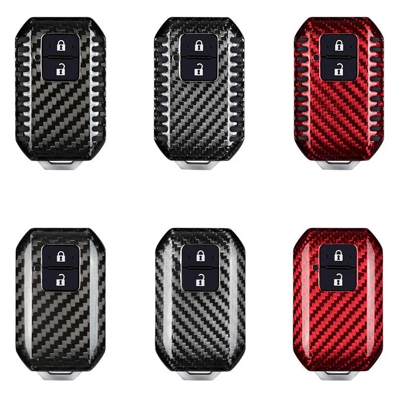 Real Carbon fiber Car Remote key Fob case key Cover for suzuki swift 2017 2019 2020 wagon R monopoly keyless holder protection - Avero