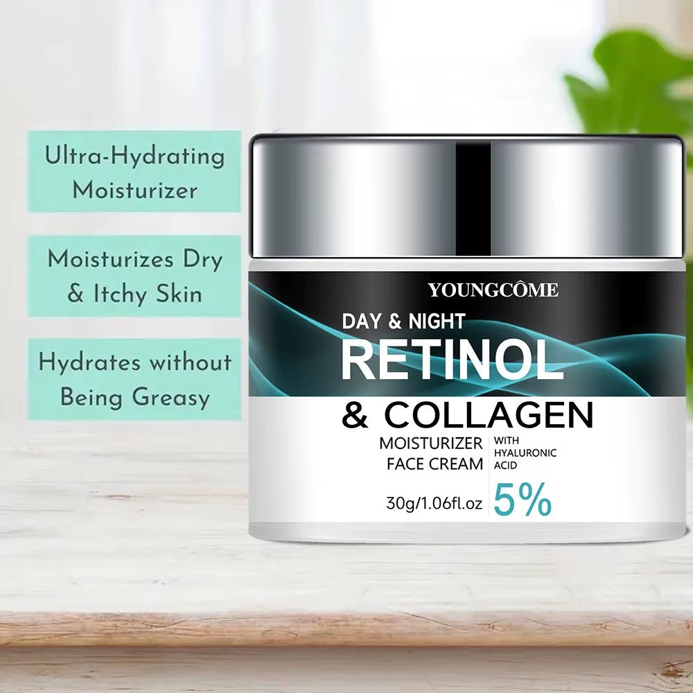 Retinol Collagen Moisturizing Cream Promotes Skin Elasticity and Luster Nourishing Brightening Improve Skin Texture - Avero