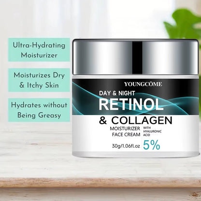 Retinol Collagen Moisturizing Cream Promotes Skin Elasticity and Luster Nourishing Brightening Improve Skin Texture - Avero