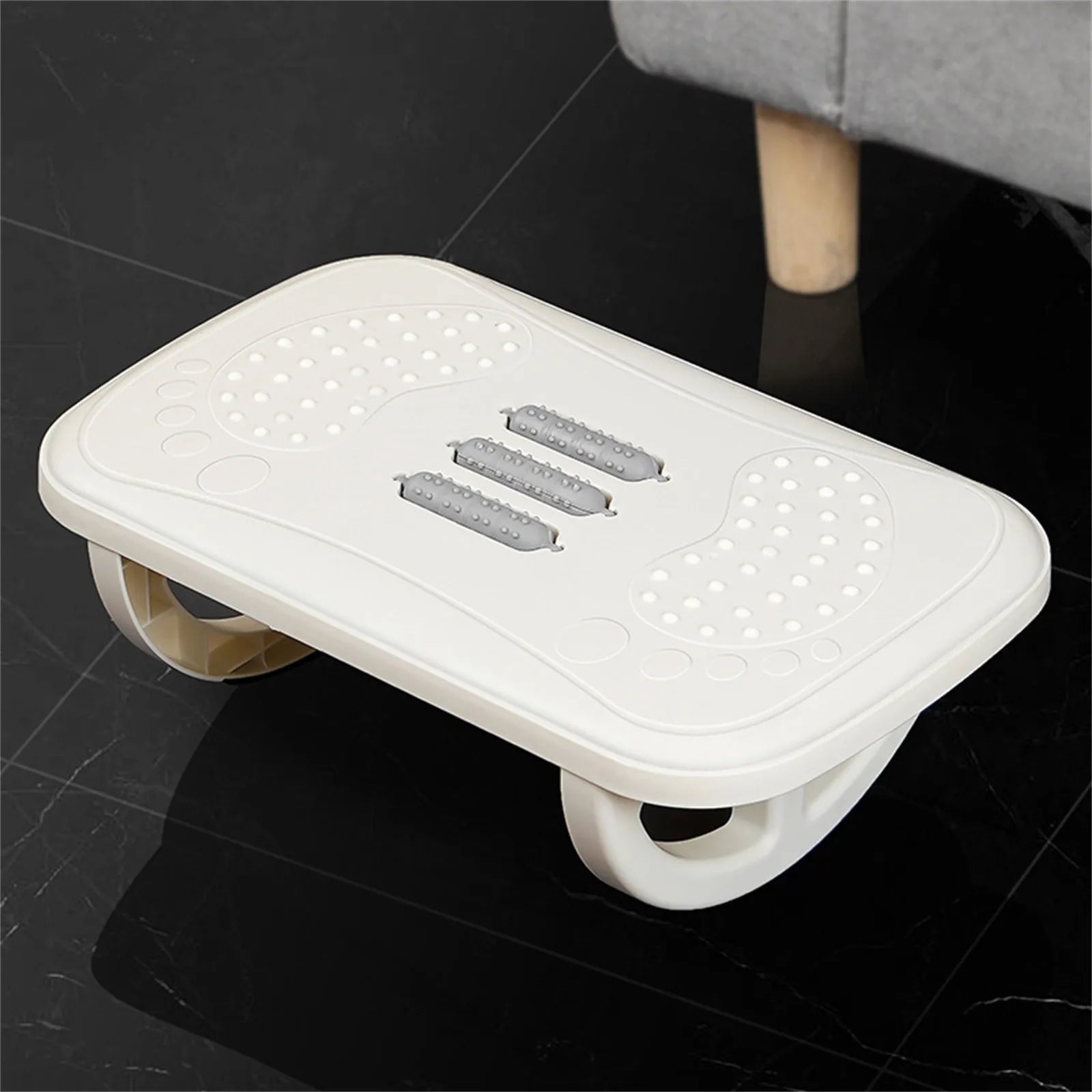 Rocking Footrest for under Desk Ergonomic Desk Leg Rest Rocker Balance Board Comfortable Foot Stool for Desk Home Office - Avero