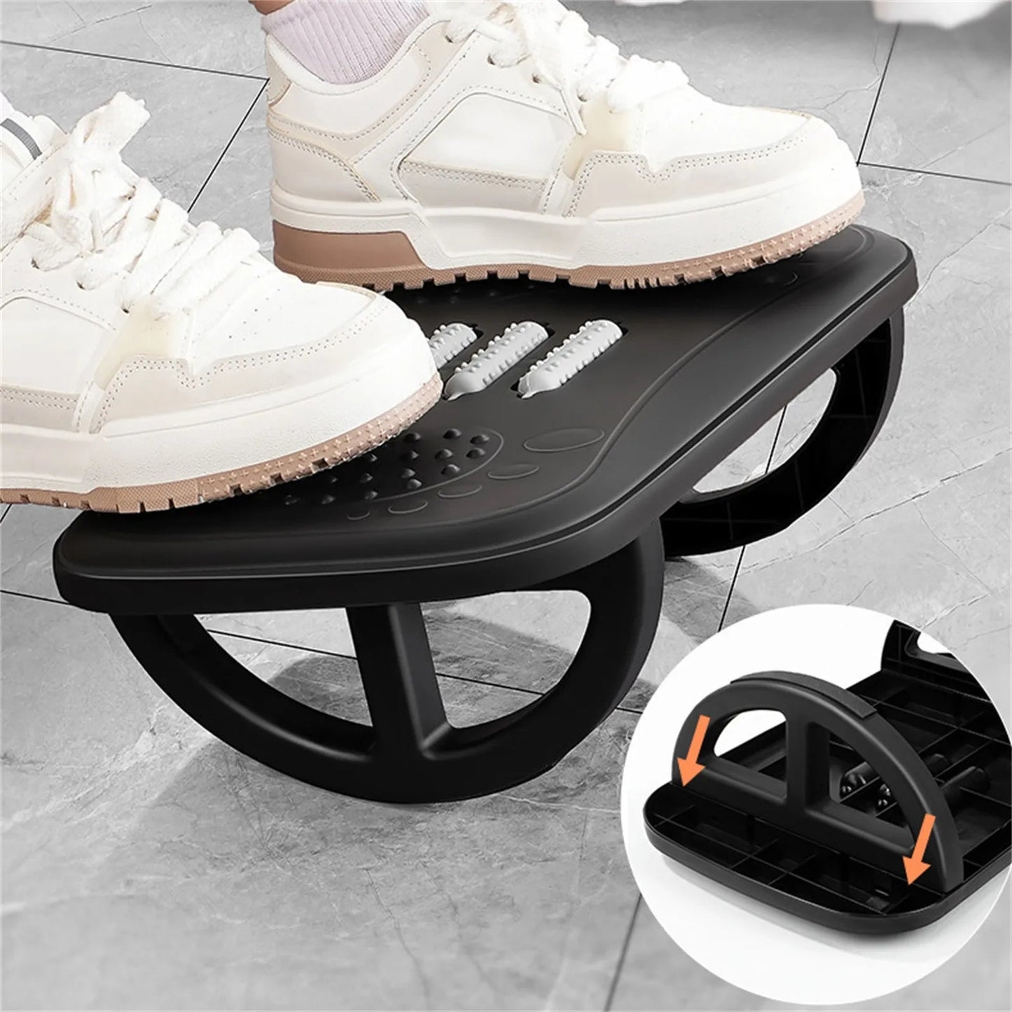 Rocking Footrest for under Desk Ergonomic Desk Leg Rest Rocker Balance Board Comfortable Foot Stool for Desk Home Office - Avero