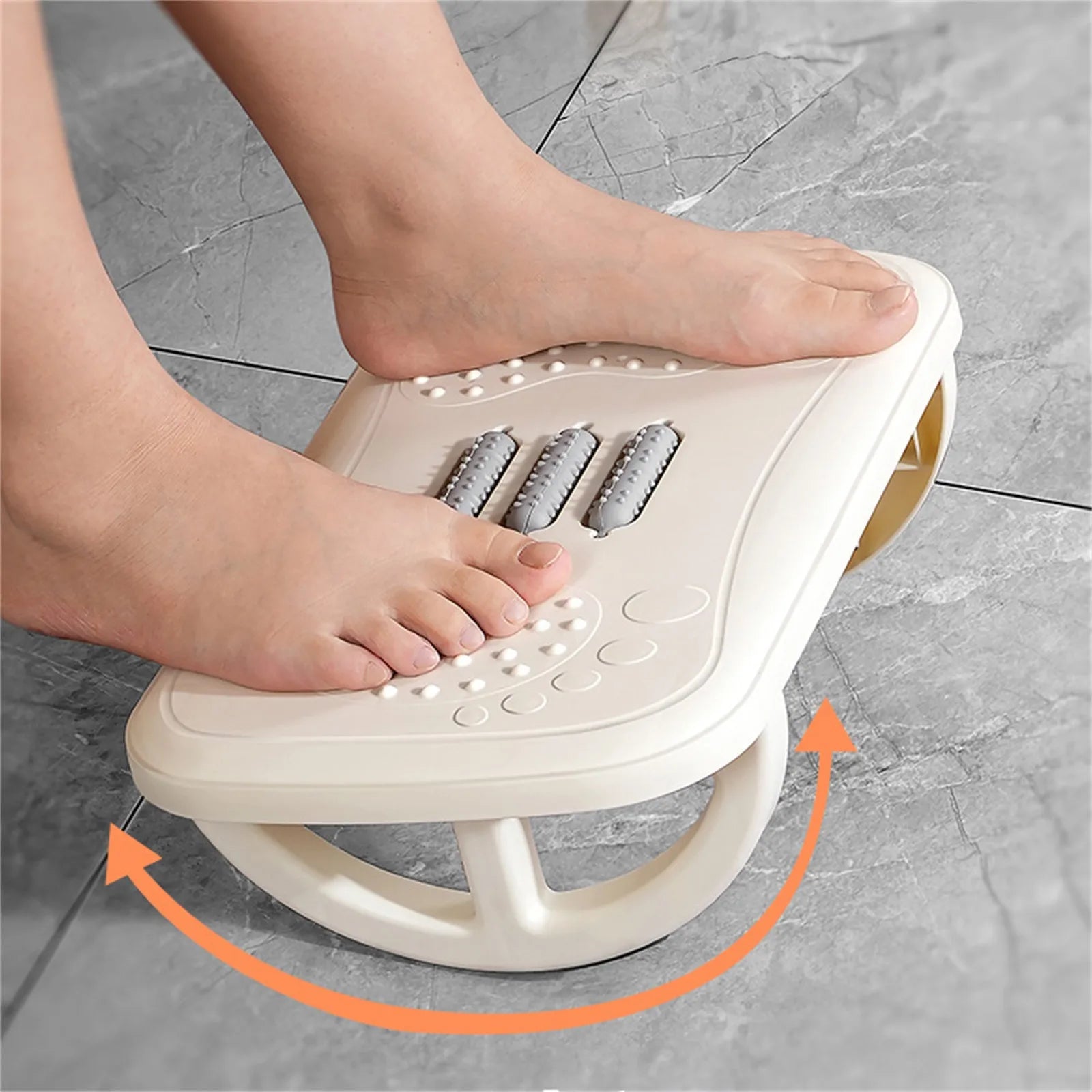 Rocking Footrest for under Desk Ergonomic Desk Leg Rest Rocker Balance Board Comfortable Foot Stool for Desk Home Office - Avero