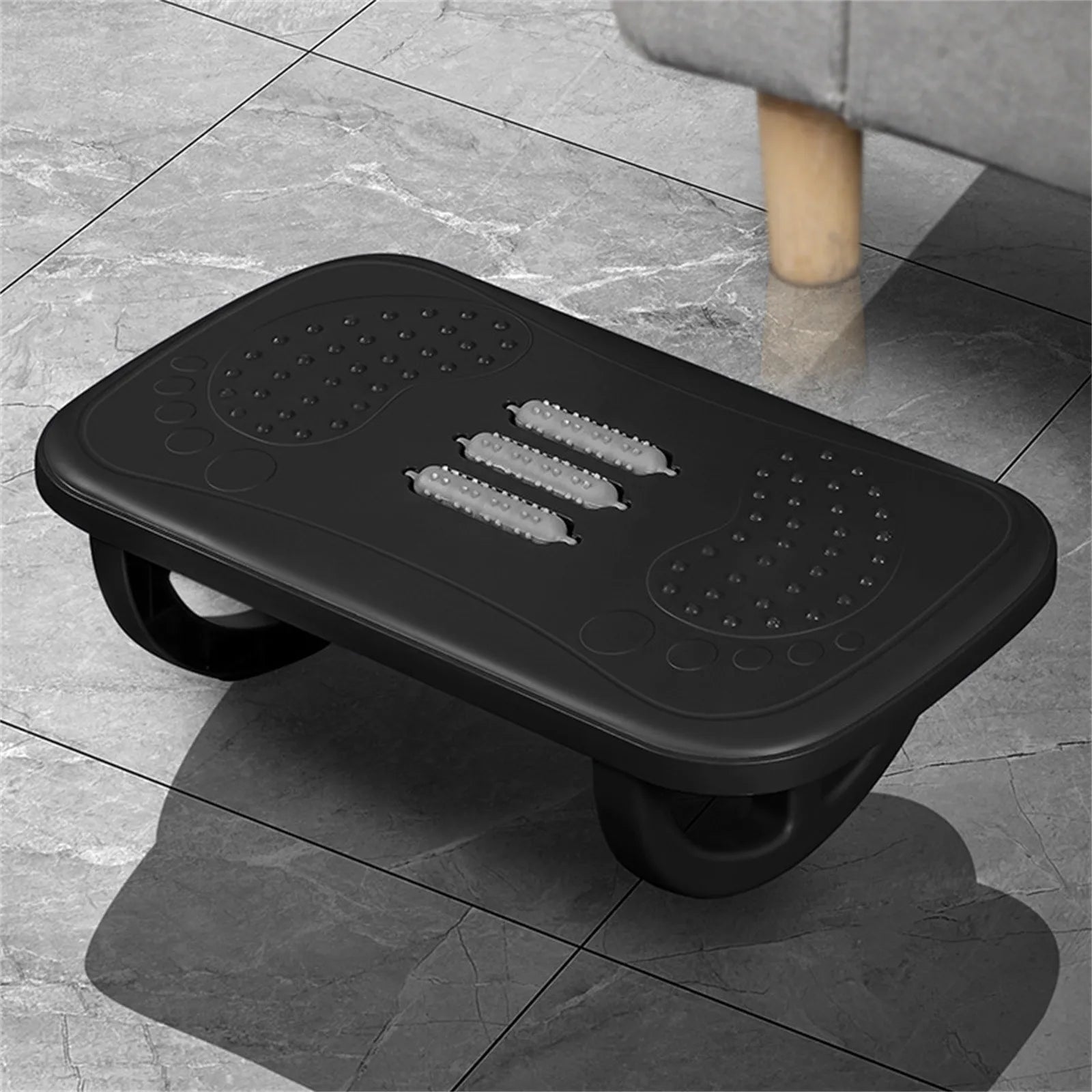 Rocking Footrest for under Desk Ergonomic Desk Leg Rest Rocker Balance Board Comfortable Foot Stool for Desk Home Office - Avero