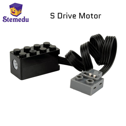 S Drive Motor Power Pack Modified Slow Speed Torque MOC Technical Power Functions Building Block Engine Compatible with Legoeds - Avero