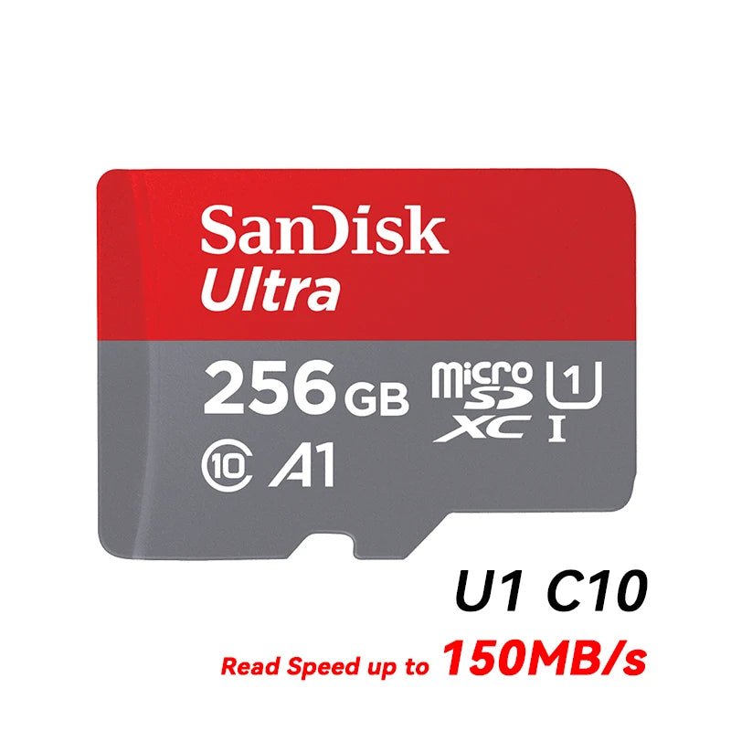 SanDisk Micro SD Memory Ultra TF Flash Card A1 V10 C10 U1 32GB 64G 128G 256G for Camera Phone Nintendo Switch Tablet Drone - Avero
