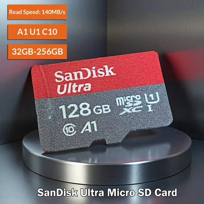 SanDisk Micro SD Memory Ultra TF Flash Card A1 V10 C10 U1 32GB 64G 128G 256G for Camera Phone Nintendo Switch Tablet Drone - Avero