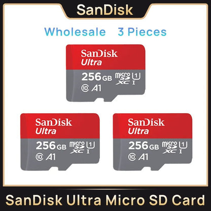 SanDisk Micro SD Memory Ultra TF Flash Card A1 V10 C10 U1 32GB 64G 128G 256G for Camera Phone Nintendo Switch Tablet Drone - Avero