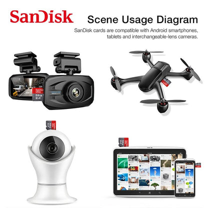 Sandisk Ultra Micro tf SD card 128GB 32GB 64GB 256GB Mini SD Card SD/TF Flash Card Memory Card 32 64 128 gb miniSD for Phone - Avero