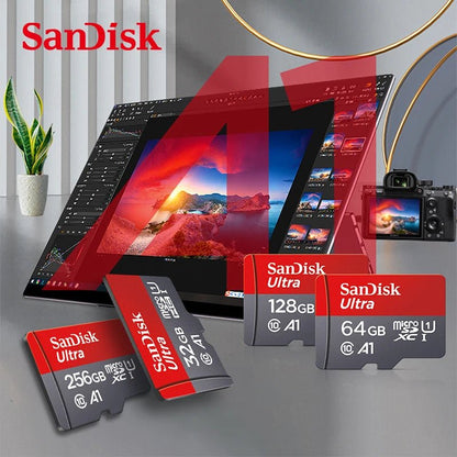 Sandisk Ultra Micro tf SD card 128GB 32GB 64GB 256GB Mini SD Card SD/TF Flash Card Memory Card 32 64 128 gb miniSD for Phone - Avero