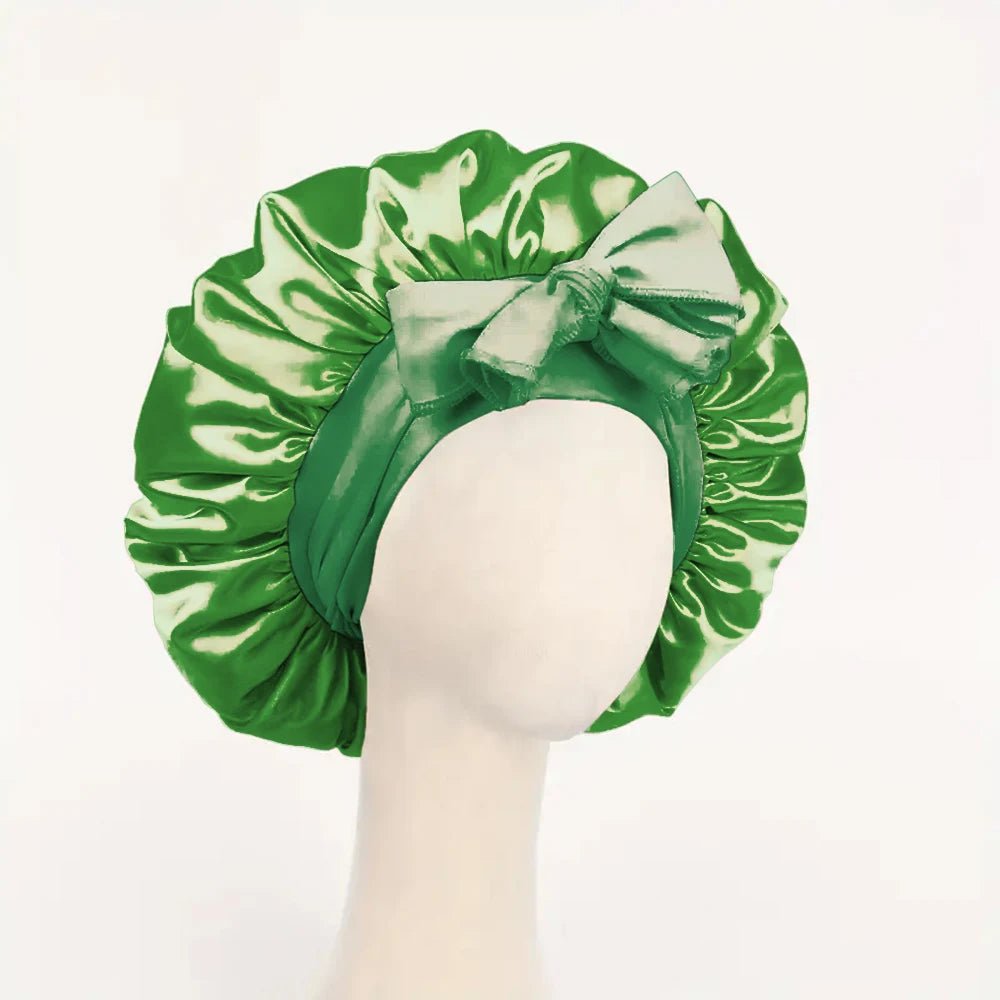 Satin Bonnet Silk Bonnet Adjustable Bonne For Sleeping Hair Bonnet With Tie Band Bonnets For Women Men - Avero