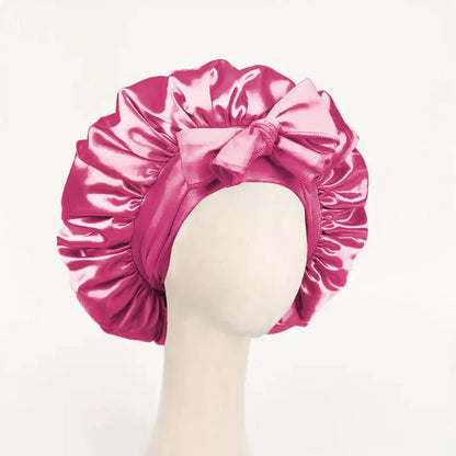 Satin Bonnet Silk Bonnet Adjustable Bonne For Sleeping Hair Bonnet With Tie Band Bonnets For Women Men - Avero