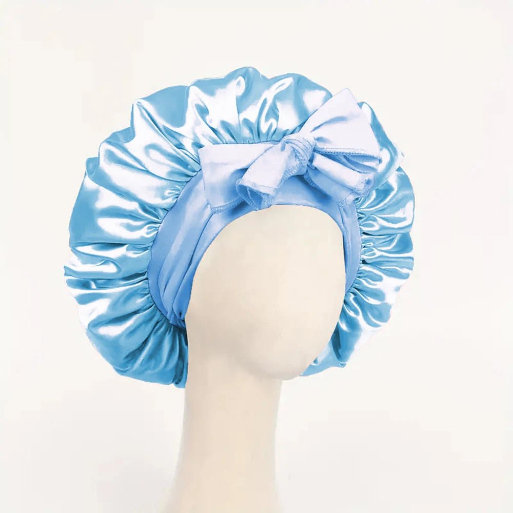 Satin Bonnet Silk Bonnet Adjustable Bonne For Sleeping Hair Bonnet With Tie Band Bonnets For Women Men - Avero