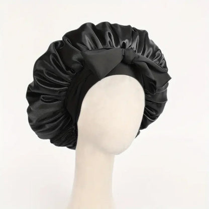Satin Bonnet Silk Bonnet Adjustable Bonne For Sleeping Hair Bonnet With Tie Band Bonnets For Women Men - Avero