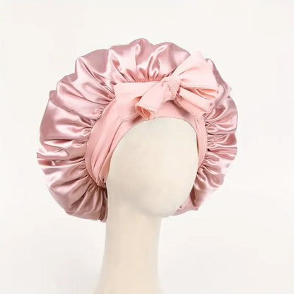 Satin Bonnet Silk Bonnet Adjustable Bonne For Sleeping Hair Bonnet With Tie Band Bonnets For Women Men - Avero