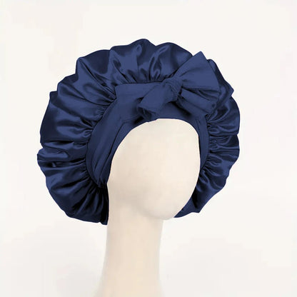 Satin Bonnet Silk Bonnet Adjustable Bonne For Sleeping Hair Bonnet With Tie Band Bonnets For Women Men - Avero
