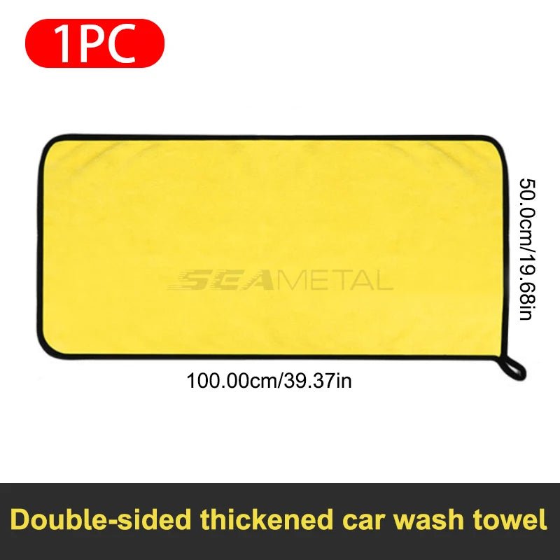 SEAMETAL High - end Microfiber Towel Car Wash Towel Detailing Cleaning Cloth Car Wash Drying Towel Car Absorbent Cleaning Products - Avero