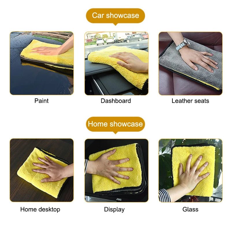 SEAMETAL High - end Microfiber Towel Car Wash Towel Detailing Cleaning Cloth Car Wash Drying Towel Car Absorbent Cleaning Products - Avero